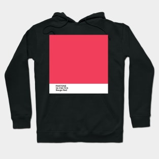 pantone 18-1755 TCX Rouge Red Hoodie